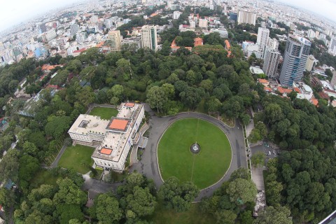 Palác nezávislosti, největší historická památka v Saigonu